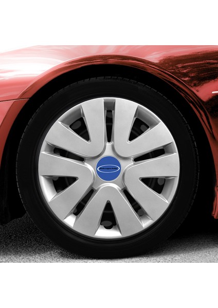 Ford Ka 13 Inç Jant Kapağı Amblemli Gri 4 Adet 1 Takım 104