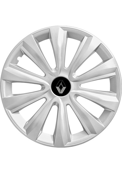 Renault Clio Iv 16 Inç Jant Kapağı Amblemli Gri 4 Adet 1 Takım 143