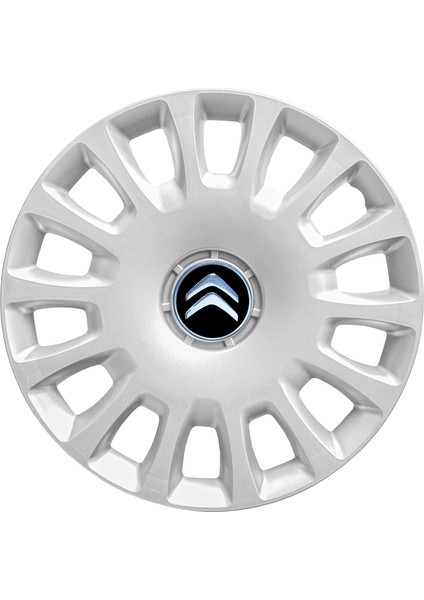 Citroen Ami 14 Inç Jant Kapağı Amblemli Gri 4 Adet 1 Takım 144