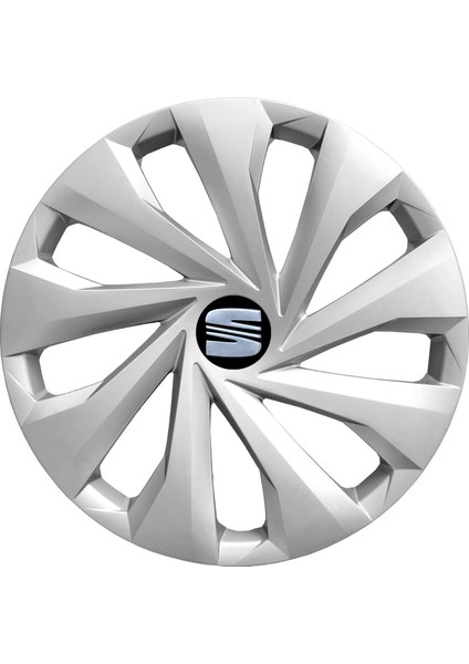 Seat Leon 14 Inç Jant Kapağı Amblemli Gri 4 Adet 1 Takım 129