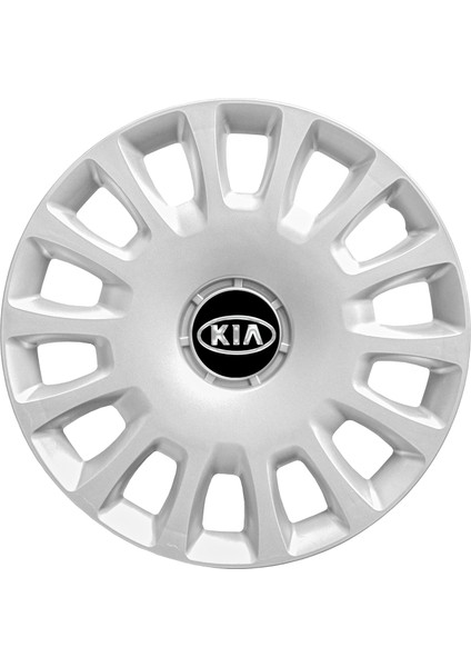 Kia Pride 14 Inç Jant Kapağı Amblemli Gri 4 Adet 1 Takım 144