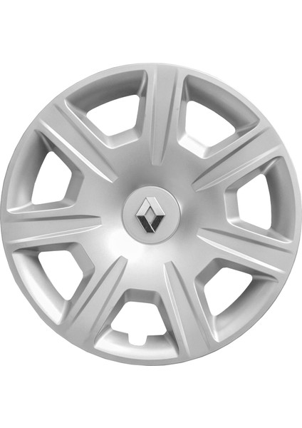 Renault Megane 4 15 Inç Jant Kapağı Amblemli Gri 4 Adet 1 Takım 142