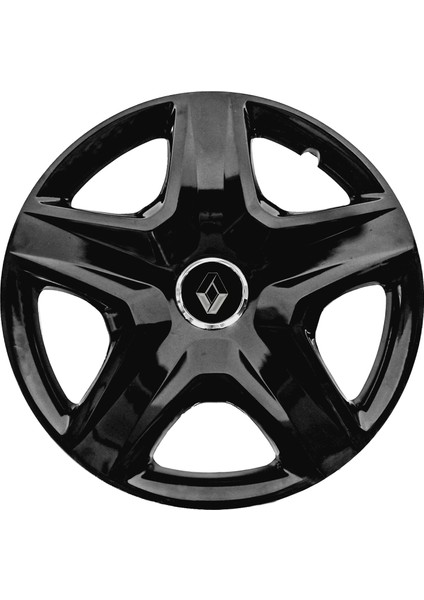 Renault Clio Iv 15 Inç Jant Kapağı Amblemli Piano Black 4 Adet 1 Takım 202