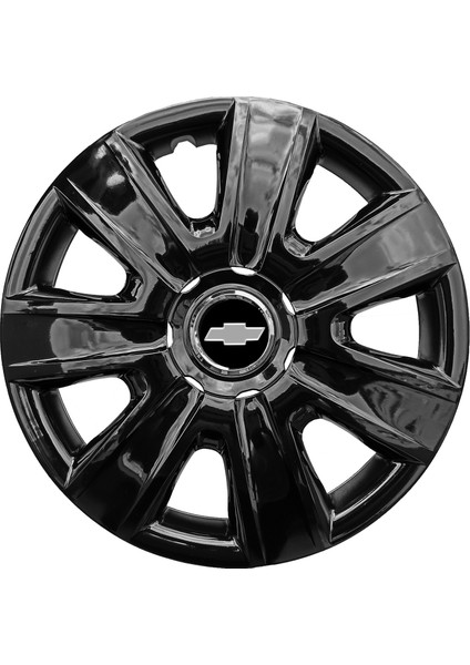 Chevrolet Rezzo Sw 14 Inç Jant Kapağı Amblemli Piano Black 4 Adet 1 Takım 205