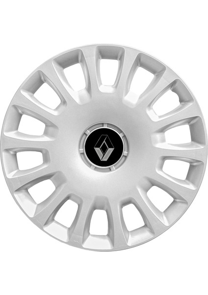 Renault Megane 1 14 Inç Jant Kapağı Amblemli Gri 4 Adet 1 Takım 144
