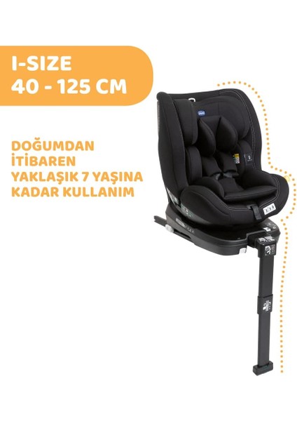 SEAT3FIT I-Size Oto Koltuğu, Gr.0+/1/2, Siyah