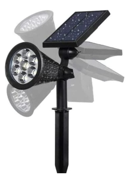 CT-7310B 7W 100LM Solar Bahçe Armatürü