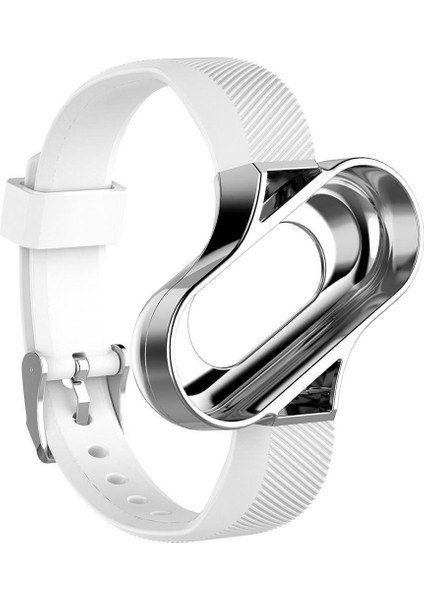 3 Bilezik + Metal Için Yedek Yumuşak Silikon Bilek Aksesuarları -, 259.5X21.1MM Beyaz (Yurt Dışından) indirimleri