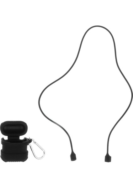 Silikon Kulaklık Tam Koruyucu Kasa Kayış Aksesuarları, Silikon Koruyucu Toka Seti Siyah (Yurt Dışından)