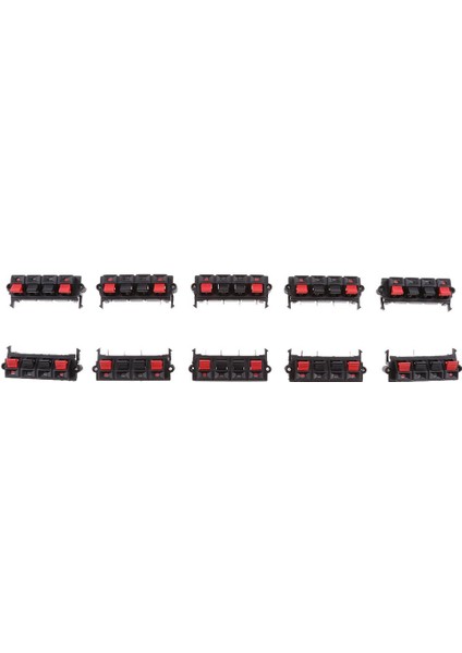 10PCS Pcb Montaj 1 Satır Konum Hoparlör Terminal Konnektörü 4 Konum 1 Satır (Yurt Dışından)