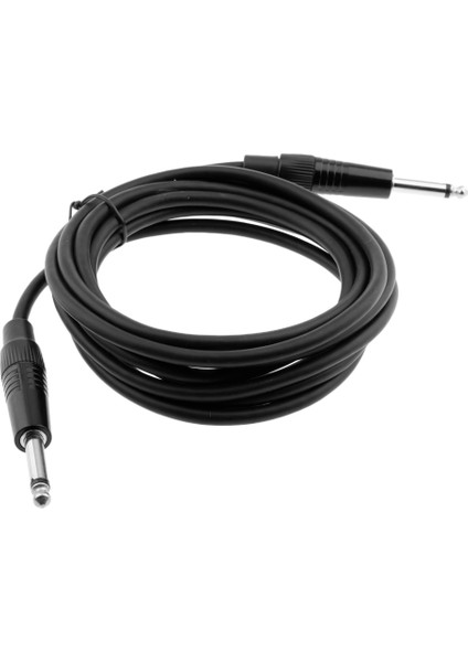 6.35MM 1/4 "inç Trs Erkek - Erkek Ses Kablosu Siyah 3 Metre (Yurt Dışından)
