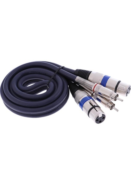 Çift F Xlr - Kablo 2 Xlr - 2 Fiş Kablo Kablosu, 1m (Yurt Dışından)