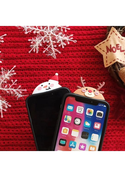Xr/xs Max/x/xs Moose Bear Için Yumuşak Tpu Noel Telefon Kasası (Yurt Dışından)