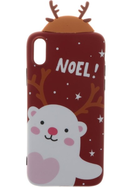 Xr/xs Max/x/xs Moose Bear Için Yumuşak Tpu Noel Telefon Kasası (Yurt Dışından)