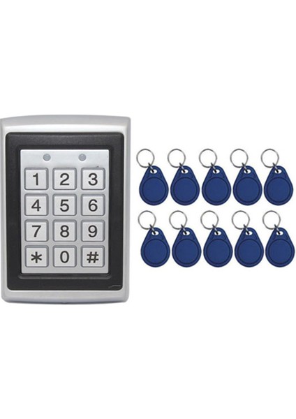 LrDph2 Dış Ortam Kartlı Şifreli Kapı Otomatiği Kilidi Ve 40 Keyfob Anahtarlık