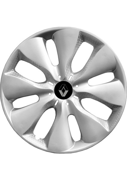 RandAuto Renault Megane 4 15 Inç Jant Kapağı Amblemli Gri 4'lü Set 133