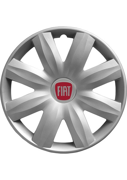 RandAuto Fiat Palio 14 Inç Jant Kapağı Amblemli Gri 4'lü Set 116