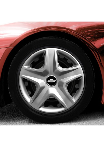 Chevrolet Epica 16 Inç Jant Kapağı Amblemli Gri 4'lü Set 120