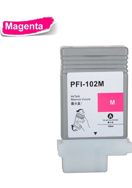 Canon PFI-102M/0897B001 Mg Kırmızı Muadil Kartuş