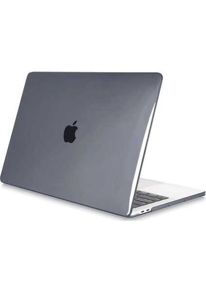 Apple 13" Macbook Air M2 A2681 Kristal Gri Kılıf Koruyucu Kapak CMMA-136G