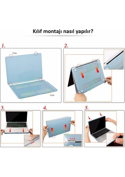Apple 13" Macbook Air M2 A2681 Kristal Siyah Kılıf Koruyucu Kapak + USB Çevirici indirimleri