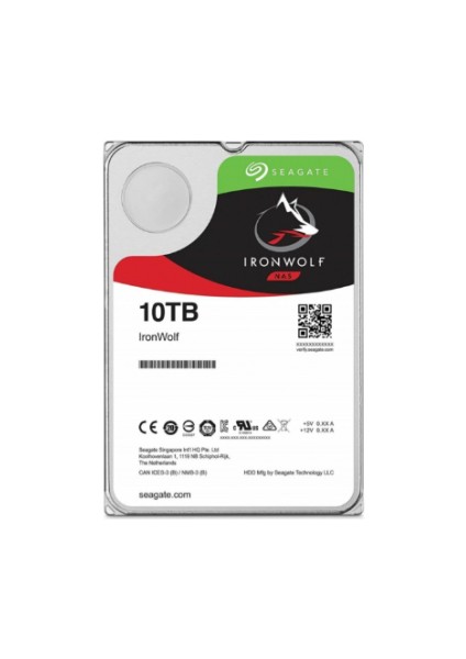 10TB Seagate Ironwolf 7200RPM 256MB Nas ST10000VN000