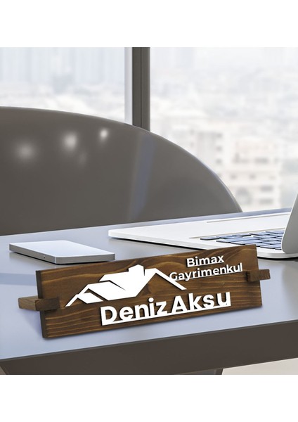 Gift Kişiye Özel Figürlü Gayrimenkul Masa Isimliği, Yeni Iş Hediyesi, Arkadaşa Hediye, Ofis Hediyesi