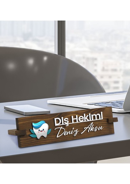 Gift Kişiye Özel Figürlü Diş Hekimi Masa Isimliği, Yeni Iş Hediyesi, Arkadaşa Hediye, Ofis Hediyesi