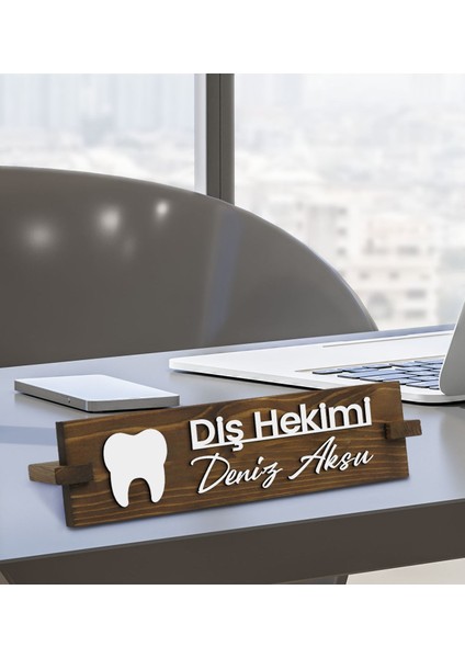 Gift Kişiye Özel Figürlü Diş Hekimi Masa Isimliği, Yeni Iş Hediyesi, Arkadaşa Hediye, Ofis Hediyesi-2