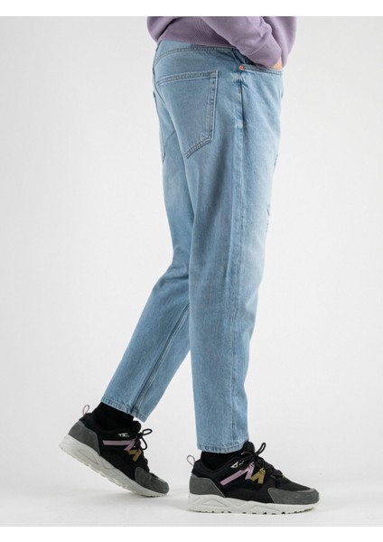 Erkek Rahat Kesim Kot Pantolon Onsavı Crop L. Blue 4858 Jeans 22024858