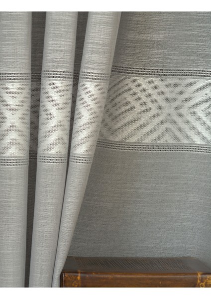 Vrc Desen Keten Tül Gri 1-3 Sık Pile 150X260