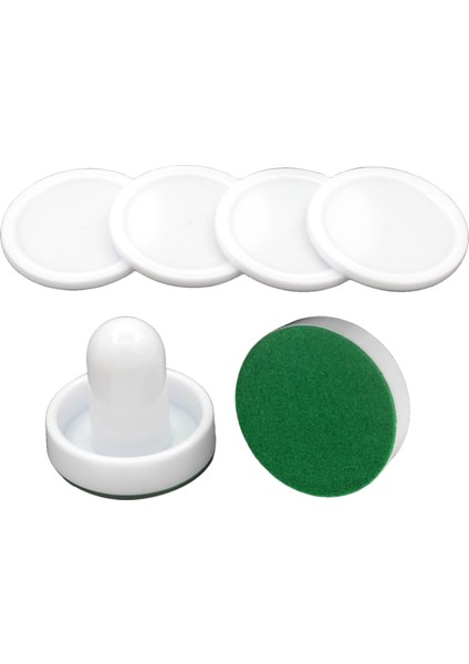 2 Adet Hava Hokey Itici ve 4pcs Pucks Için Oyun Masaları Beyaz