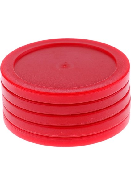 5 Adet 62MM Hava Hokeyi Yedek Diskleri Tam Boyutlu Hava Hokey Masaları Kırmızı
