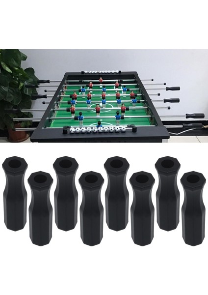 8 Pack Foosball Tapı Tutamak 5/8 Inç Foosball Çubuklar Siyah Yedek Sap(Yurt Dışından)