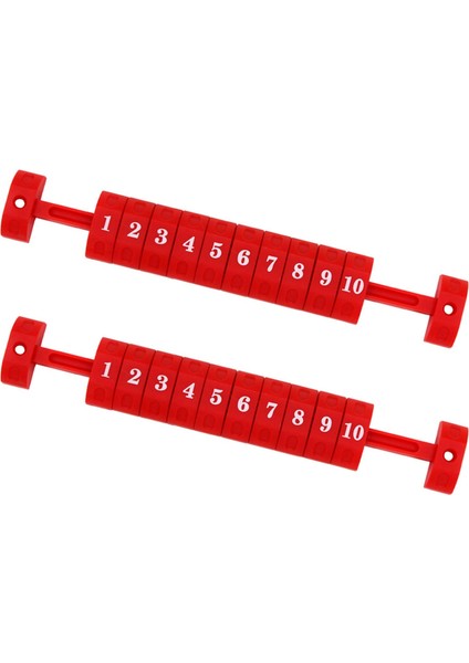 2x Foosball Skorlama Birimleri Oyun Skorbord Foosball Red(Yurt Dışından)