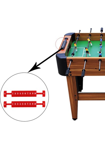 2x Foosball Skorlama Birimleri Oyun Skorbord Foosball Red(Yurt Dışından) fırsatları