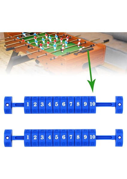 2x Foosball Skorlama Birimleri Oyun Skorbord Foosball Mavi