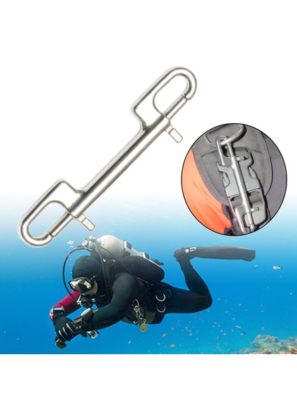 Scuba Dalış Snap Hooks Lastik 5 Pc