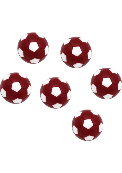 Set 6 Masa Futbol Farkballları Yedek Mini Futbol Topları Karanlık Için. 25 Inç