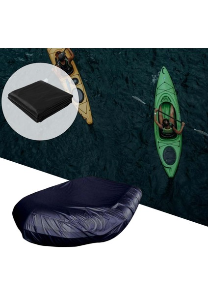 Kayık Tekne Kapağı Kano Koruması Toz Geçirmez Balıkçı Teknesi Için Anti Bot 330X94X46CM(Yurt Dışından)