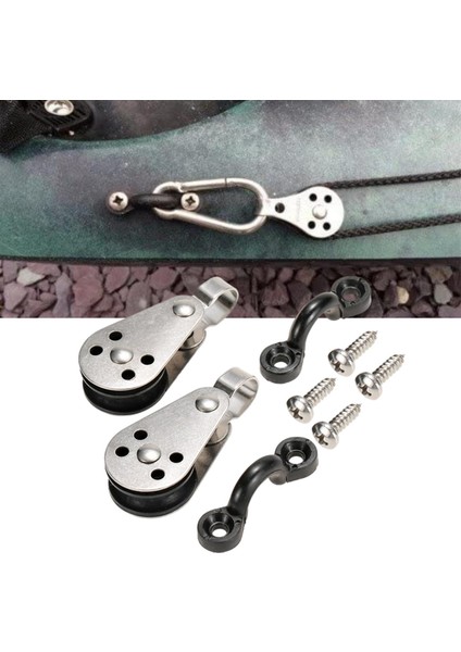 Deniz Kayak Pad Kiti 2 Kasnak Blokları Vidalı Güverte Tulma Seti fırsatları
