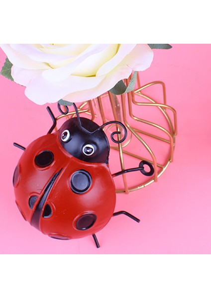 Güzel Ladybug Kapalı Açık Duvar Heykelleri Çit Arka Bahçesi İçin Dekorasyonlar Büyük (Yurt Dışından) modelleri