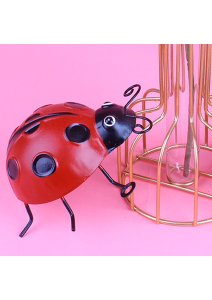 Güzel Ladybug Kapalı Açık Duvar Heykelleri Çit Arka Bahçesi İçin Dekorasyonlar Büyük (Yurt Dışından) indirimleri