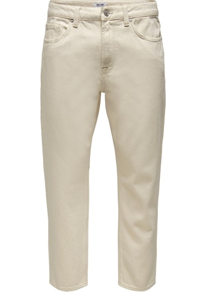 Erkek Ekru Açık Renk Kot Pantolon Onsavi Jeans - 22025098