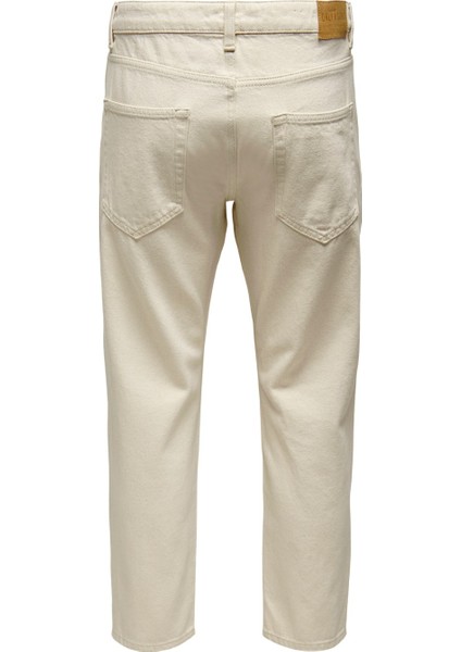 Erkek Ekru Açık Renk Kot Pantolon Onsavi Jeans - 22025098 fiyatları