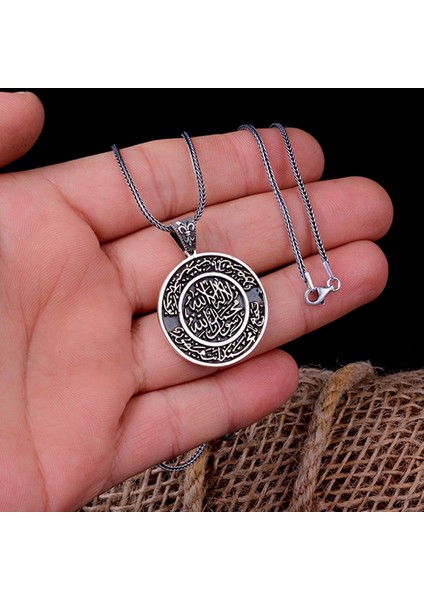 Kitmir Duası Yazılı 925 Ayar Gümüş Kolye fiyatları
