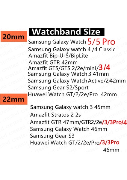 Samsung Galaxy 4 3 Klasik 5 Pro Aktif 2/dişli S3 -Bilezik Huawei Izle Gt 2 3 Kayış (20MM-22MM) Spor Loop Kordon indirimleri