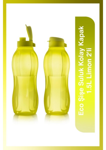 Eco Şişe Suluk Kolay Kapak 1.5L Limon 2'li