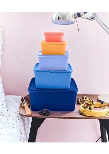 Kare Saklama Kabı 5'li Set