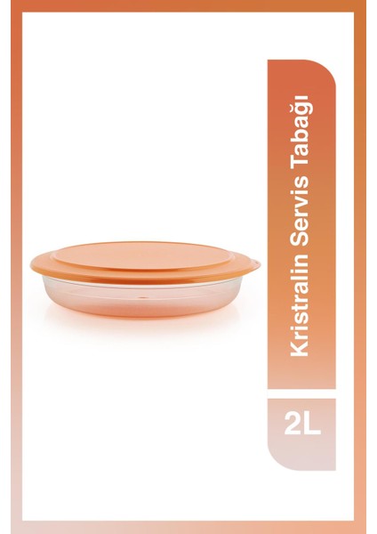 Kristralin Servis Tabağı 2 lt